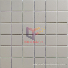 Beige Matt Face Square Ceramic Mosaic (CST286)